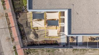 Foto a&eacute;rea de Escuela Infantil renaturalizada